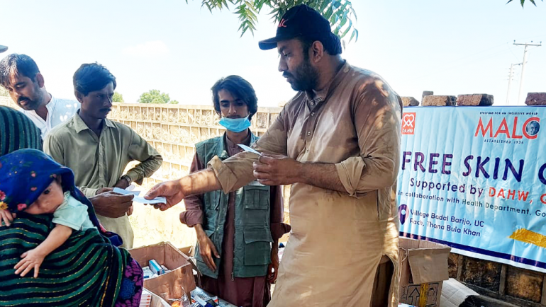 Skin Camp in Badal Khan Barijo, Thana Bula Khan – Sindh