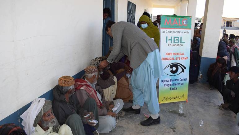 Surgical Eye Camp in Saroona, Balochistan, with the generous support of HBL Foundation